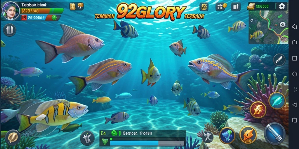 Tampilan gameplay seru dalam permainan Tembak Ikan.