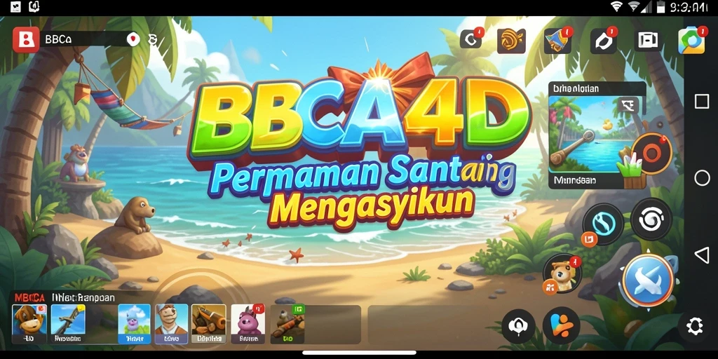 Tampilan gameplay dari BBCA4D yang seru dan menarik.