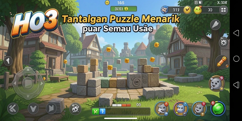 Gameplay seru HO3 dengan berbagai tantangan Puzzle.