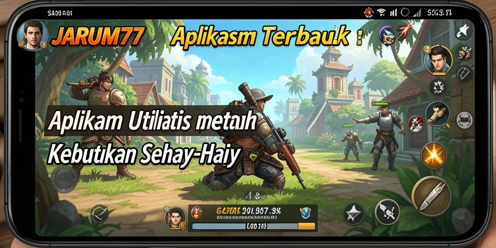 Tampilan antarmuka pengguna dari JARUM77 yang intuitif dan modern.