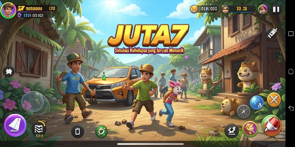 Tampilan gameplay JUTA7 yang menarik dengan interaksi mendalam.