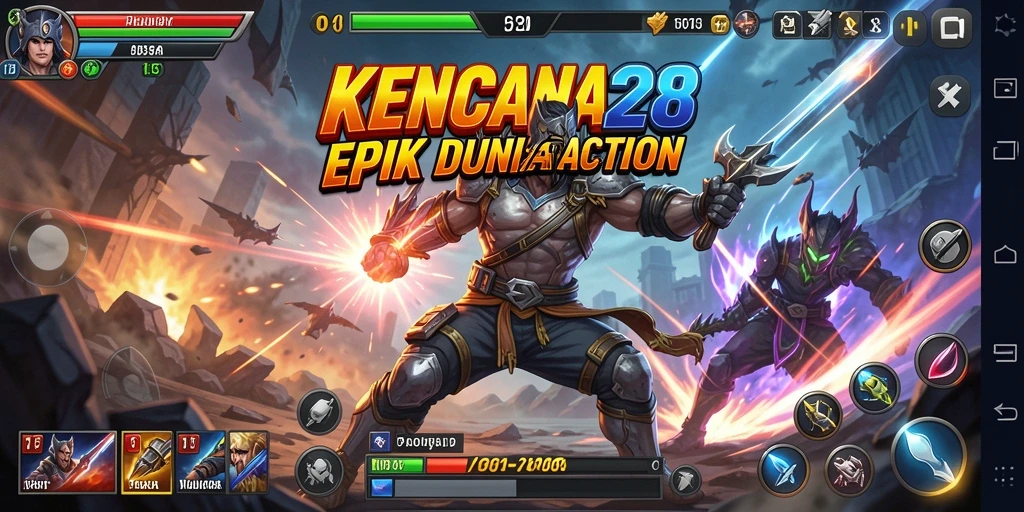 Tampilan gameplay KENCANA28 yang mendebarkan dalam aksi seru.
