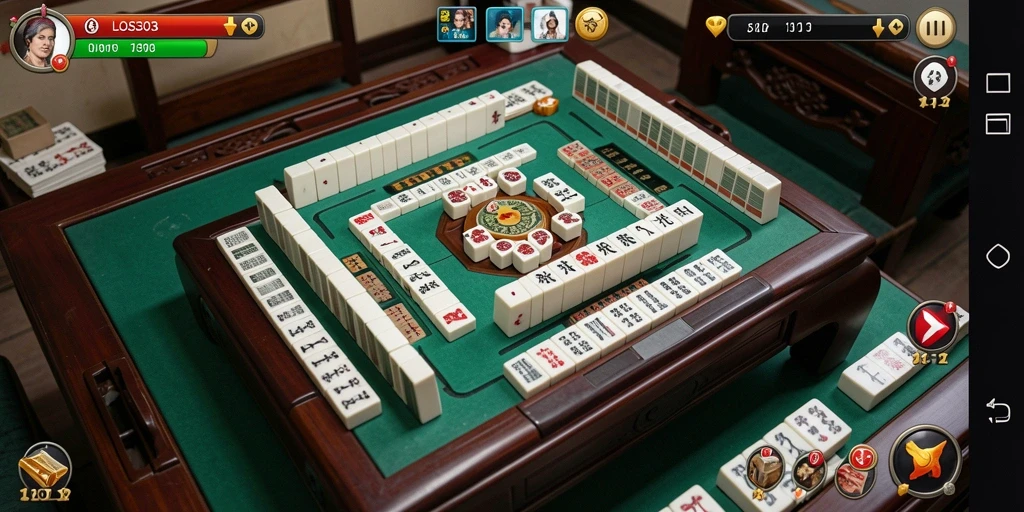 Screenshot gameplay Mahjong menampilkan serunya bermain LOS303.