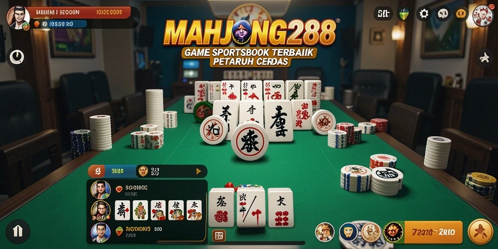 Tampilan menarik dari gameplay MAHJONG288 saat memasang taruhan.