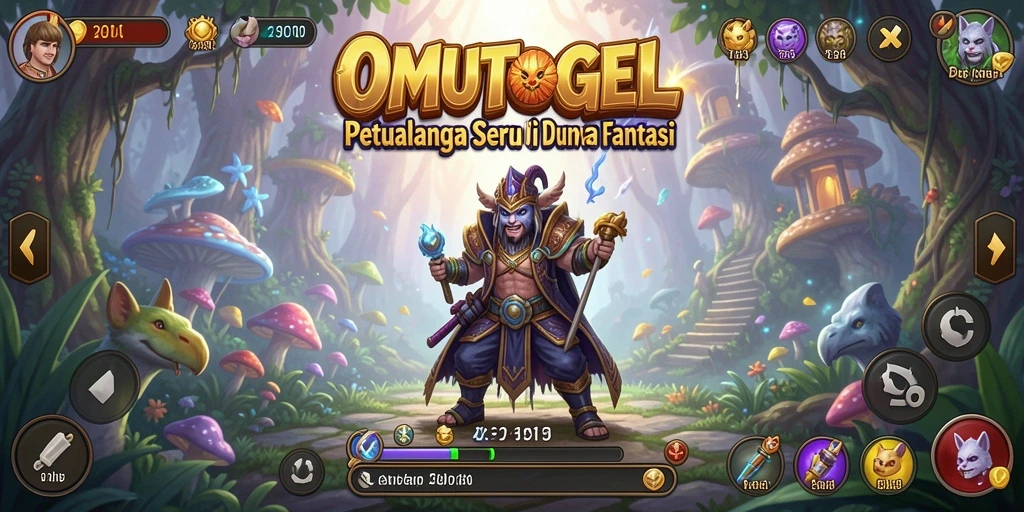 Tampilan gameplay OMUTOGEL yang seru dan menarik.