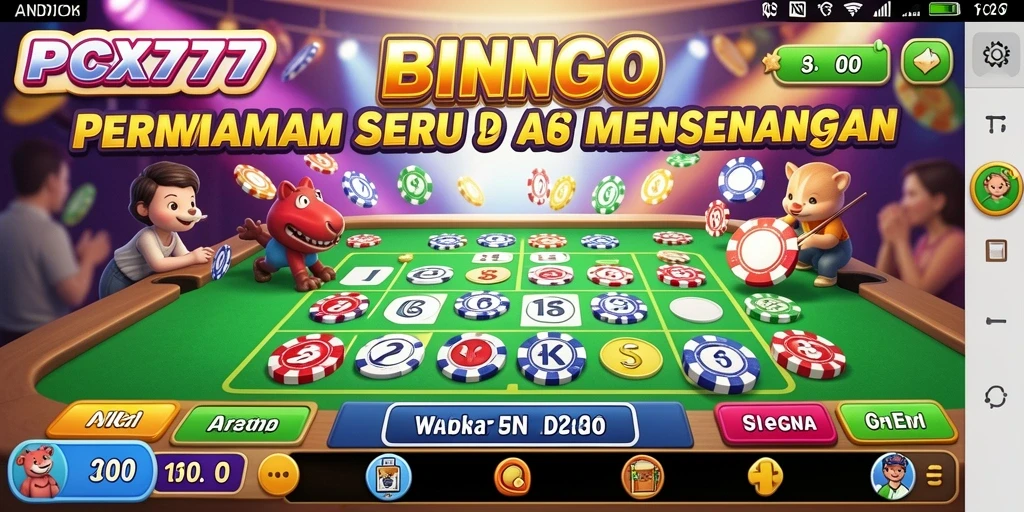Gameplay menarik dalam aplikasi Bingo PCX777.