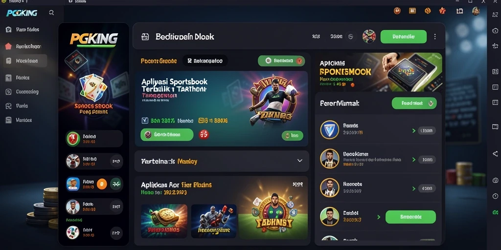 Screenshot menampilkan tampilan gameplay Sportsbook yang menarik.
