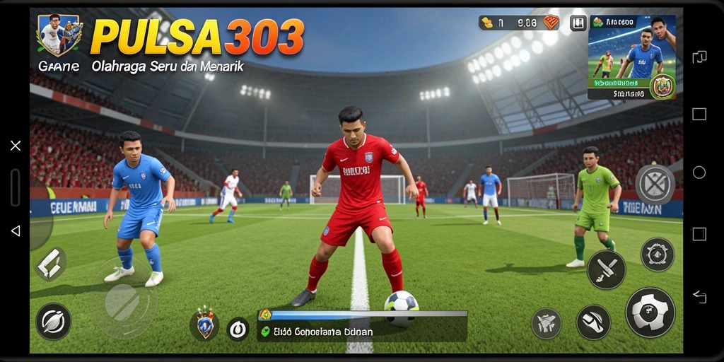 Tampilan screenshot utama PULSA303 yang menunjukkan aksi permainan olahraga yang seru.