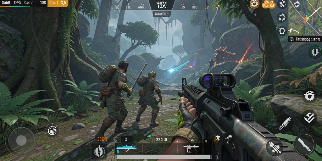 Gameplay SP666 menampilkan aksi kejar-kejaran seru di medan perang.