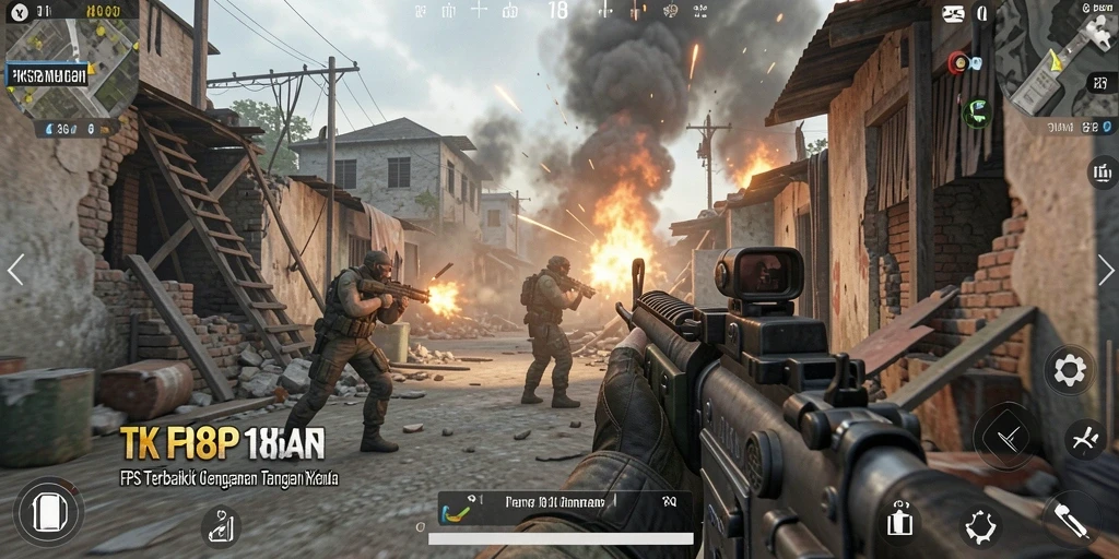 Screenshot gameplay TKP188 yang menunjukkan aksi pertempuran yang mendebarkan.