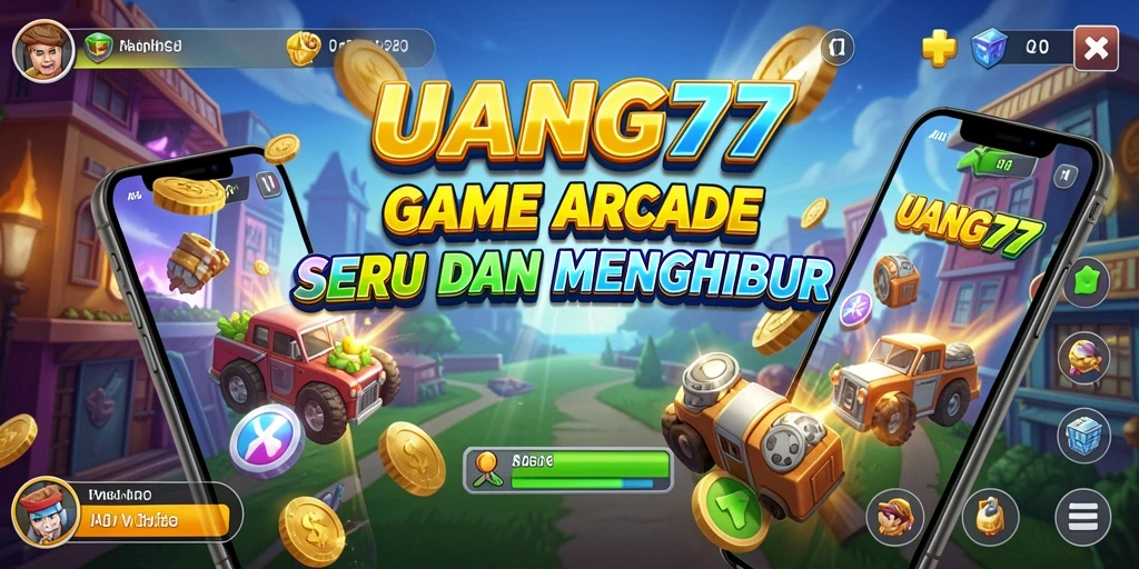 Tampilan gameplay seru UANG77 dengan tantangan Arcade.