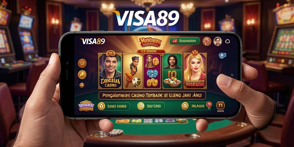 Screenshot gameplay Live Casino dari aplikasi VISA89 yang menarik.